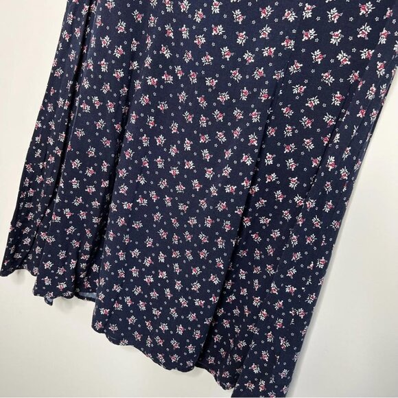 Anthropologie Pins and Needles Womens Size XS A Line Mini Dress Blue Floral - Picture 4 of 8